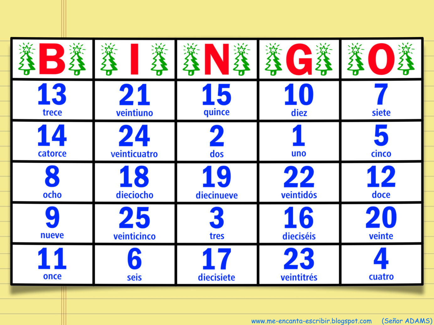Números del bingo